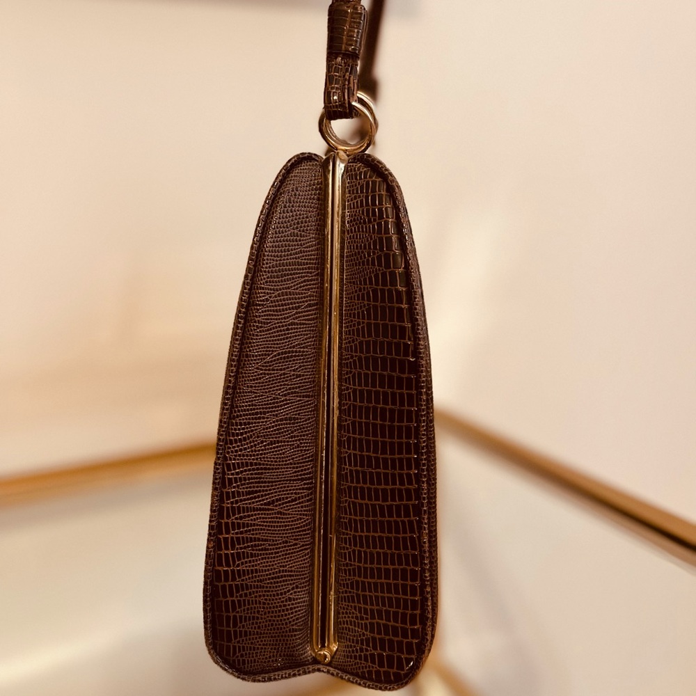 Vintage Handbag Crocodile Pattern - Picture 3 of 8